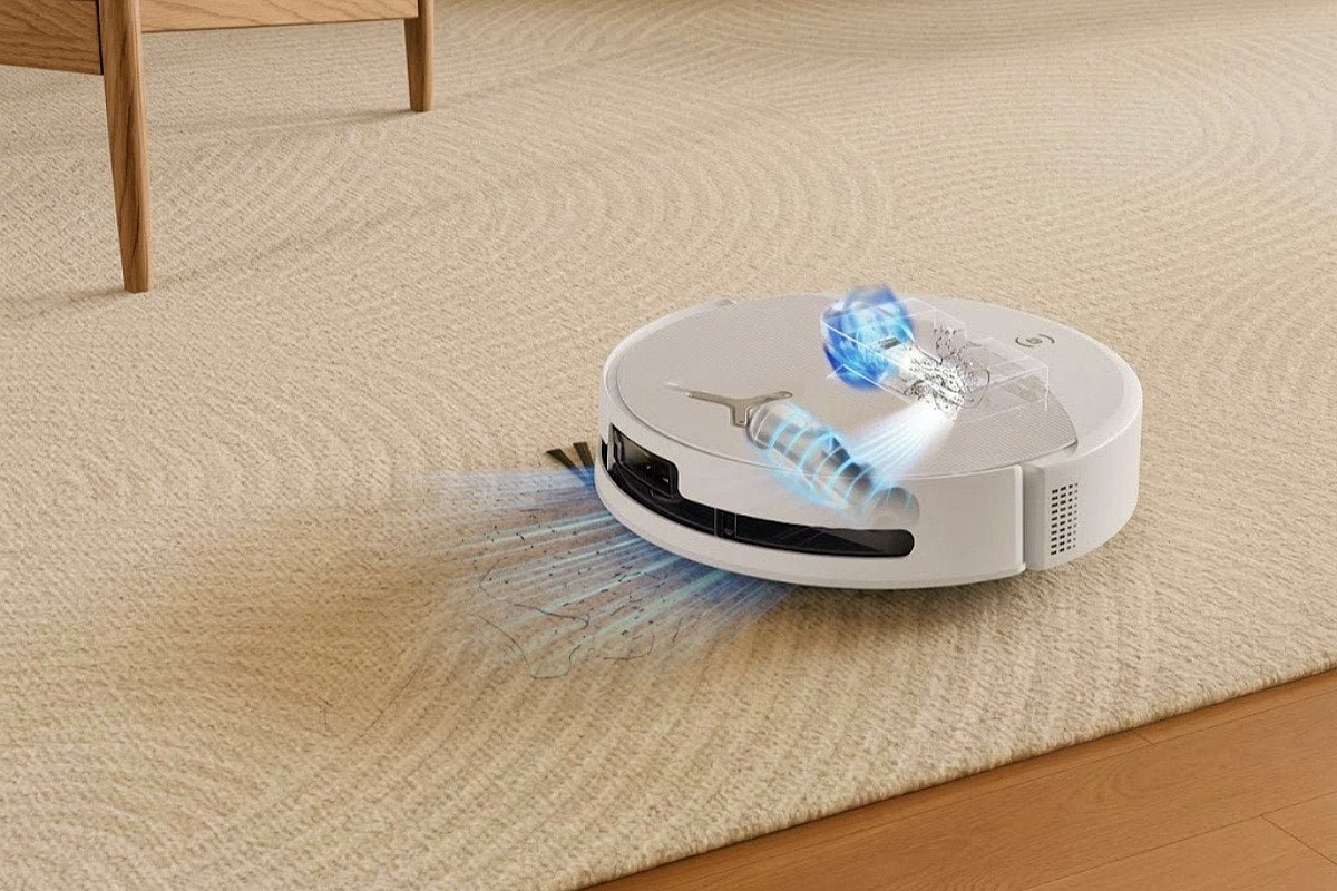 robot vacuum cleaner navigating furniture